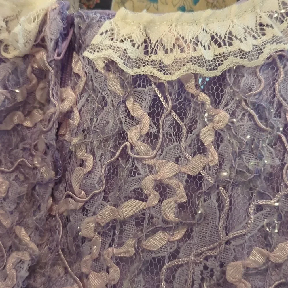 Girls vintage Storybrook‎ heirlooms purple sparkly dress